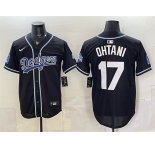 Men's Los Angeles Dodgers #17 Shohei Ohtani B2B Champs 2026 Black Out Style Vapor Limited Stitched Baseball Jersey