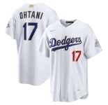 Men's Los Angeles Dodgers #17 Shohei Ohtani Nike White 2026 Gold Collection Stadium Jersey