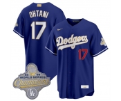 Men's Los Angeles Dodgers #17 Shohei Ohtani Royal 2026 Alternate Gold Collection Stadium Stitched Baseball Jersey