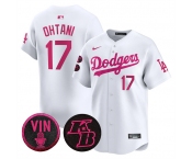 Men's Los Angeles Dodgers #17 Shohei Ohtani White 2026 Mother’s Day Vapor Premier Limited Stitched Baseball Jersey