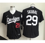 Men's Los Angeles Dodgers #29 Tarik Skubal Black 2026 Cool Base Stitched Baseball Jersey