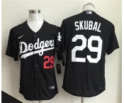 Men's Los Angeles Dodgers #29 Tarik Skubal Black 2026 Cool Base Stitched Baseball Jersey
