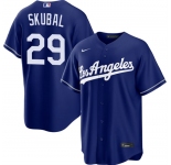 Men's Los Angeles Dodgers #29 Tarik Skubal Royal Alternate Stitched Baseball Jersey