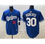Men's Los Angeles Dodgers #30 Dave Roberts Royal 2026 Limited Stitched Baseball Jersey