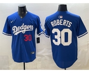 Men's Los Angeles Dodgers #30 Dave Roberts Royal 2026 Limited Stitched Baseball Jersey