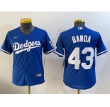 Men's Los Angeles Dodgers #43 Anthony Banda Royal Alternate Limited Stitched Baseball Jersey