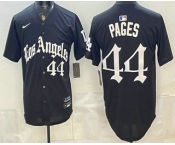Men's Los Angeles Dodgers #44 Andy Pages Black Gothic Edition Vapor Premier Limited Stitched Jersey