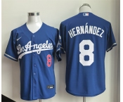Men's Los Angeles Dodgers #8 Enrique Hernández Royal 2026 Gold Collection Stitched Baseball Jersey
