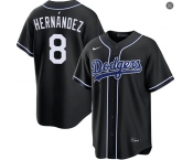Mens Los Angeles Dodgers #8 Kike Hernandez 2026 Black Carbon Fashion Limited Jersey