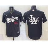 Men's Los Angeles Dodgers Black Vapor Premier Limited Stitched Baseball Jersey