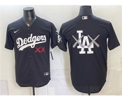 Men's Los Angeles Dodgers Black Vapor Premier Limited Stitched Baseball Jersey