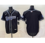 Men's Los Angeles Dodgers Blank B2B Champs 2026 Black Out Style Vapor Limited Stitched Baseball Jersey