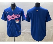 Men's Los Angeles Dodgers Blank Royal Hello Kitty Night Stitched Baseball Jersey