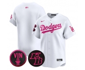 Men's Los Angeles Dodgers Blank White 2026 Mother’s Day Vapor Premier Limited Stitched Baseball Jersey