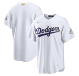 Men's Los Angeles Dodgers Nike White 2026 Gold Collection Stadium Jersey