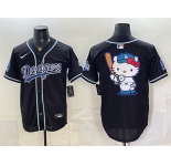 Men's Los Angeles Dodgers Team Big Logo B2B Champs 2026 Black Out Style Vapor Limited Stitched Baseball Jersey