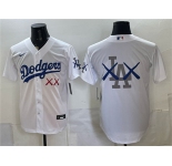 Men's Los Angeles Dodgers White Vapor Premier Limited Stitched Baseball Jersey