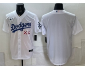 Men's Los Angeles Dodgers x KAWS White Vapor Premier Limited Stitched Baseball Jersey