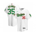 Men's Nike Los Angeles Dodgers #35 Cody Bellinger Mexico White Stitched Baseball Jersey