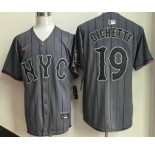 Men's New York Mets #19 Bo Bichette Gray City Connect Limited Jersey