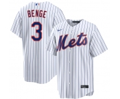 Men's New York Mets #3 Carson Benge 2026 White Cool Base Stitched Baseball Jersey