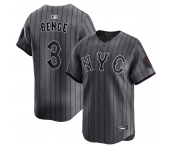 Men's New York Mets #3 Carson Benge Navy City Connect Stitched Baseball Jersey