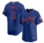 Men's New York Mets #3 Carson Benge Royal Alternate Limited Stitched Baseball Jersey