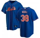 Men's New York Mets #38 Tylor Megill Royal Cool Base Stitched Baseball Jersey