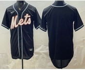 Men's New York Mets Blank 2026 Black Fashion Cool Base Jersey