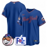 Men's New York Mets Blank Royal 2025 Spring Training Stitched Baseball Jersey