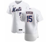 Men's Nike New York Mets #15 Guillermo Heredia White Home 2020 Authentic Player Baseball Jersey