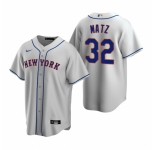Men's Nike New York Mets #32 Steven Matz Gray Road Stitched Baseball Jersey