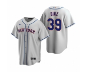 Men's Nike New York Mets #39 Edwin Diaz Gray Road Stitched Baseball Jersey
