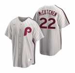 Men's Nike Philadelphia Phillies #22 Andrew McCutchen White Cooperstown Collection Home Stitched Baseball Jersey