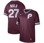 Men's Nike Philadelphia Phillies #27 Aaron Nola Red M&N Jersey