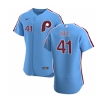 Men's Nike Philadelphia Phillies #41 David Hale Light Blue Alternate 2020 Authentic Player Baseball Jersey