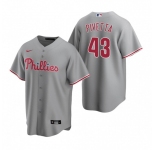 Men's Nike Philadelphia Phillies #43 Nick Pivetta Gray Road Stitched Baseball Jersey