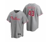 Men's Nike Philadelphia Phillies #43 Nick Pivetta Gray Road Stitched Baseball Jersey