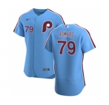 Men's Nike Philadelphia Phillies #79 JoJo Romero Light Blue Alternate 2020 Authentic Player Baseball Jersey