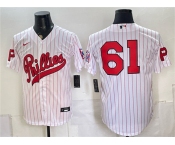 Men's Philadelphia Phillies #61 Cristopher Sánchez White 2026 Field of Dreams Stadium Stitched Baseball Jersey