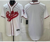 Men's Philadelphia Phillies Blank White 2026 Field of Dreams Stadium Stitched Jersey