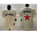 Men's Philadelphia Phillies Cream Phanatic Gothic Vapor Limited Stitched Jersey