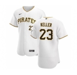 Men's Nike Pittsburgh Pirates #23 Mitch Keller White Home 2020 Authentic Player Baseball Jersey