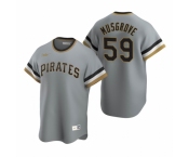 Men's Nike Pittsburgh Pirates #59 Joe Musgrove Gray Cooperstown Collection Road Stitched Baseball Jersey