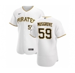 Men's Nike Pittsburgh Pirates #59 Joe Musgrove White Home 2020 Authentic Player Baseball Jersey