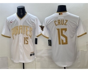 Men's Pittsburgh Pirates #15 Oswin Appollis White 2026 City Connect Stadium Stitched Baseball Jersey