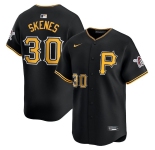 Men's Pittsburgh Pirates #30 Paul Skenes Nike Black Alt Limited Baseball Jersey