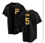 Mens Pittsburgh Pirates #5 Brandon Lowe Nike Black Alternate Limited Jersey