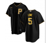 Mens Pittsburgh Pirates #5 Brandon Lowe Nike Black Alternate Limited Jersey