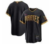 Men's Pittsburgh Pirates Blank Black 2026 City Connect Stadium Stitched Stitched Baseball Jersey